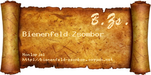 Bienenfeld Zsombor névjegykártya